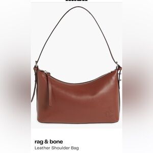 Rag and bone shoulder brown leather bag